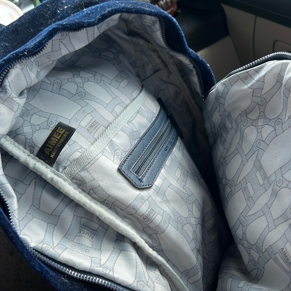 Aimee Kestenberg ~ Velvet Woodside Royal Blue ~ Backpack purse! - Picture 13 of 17